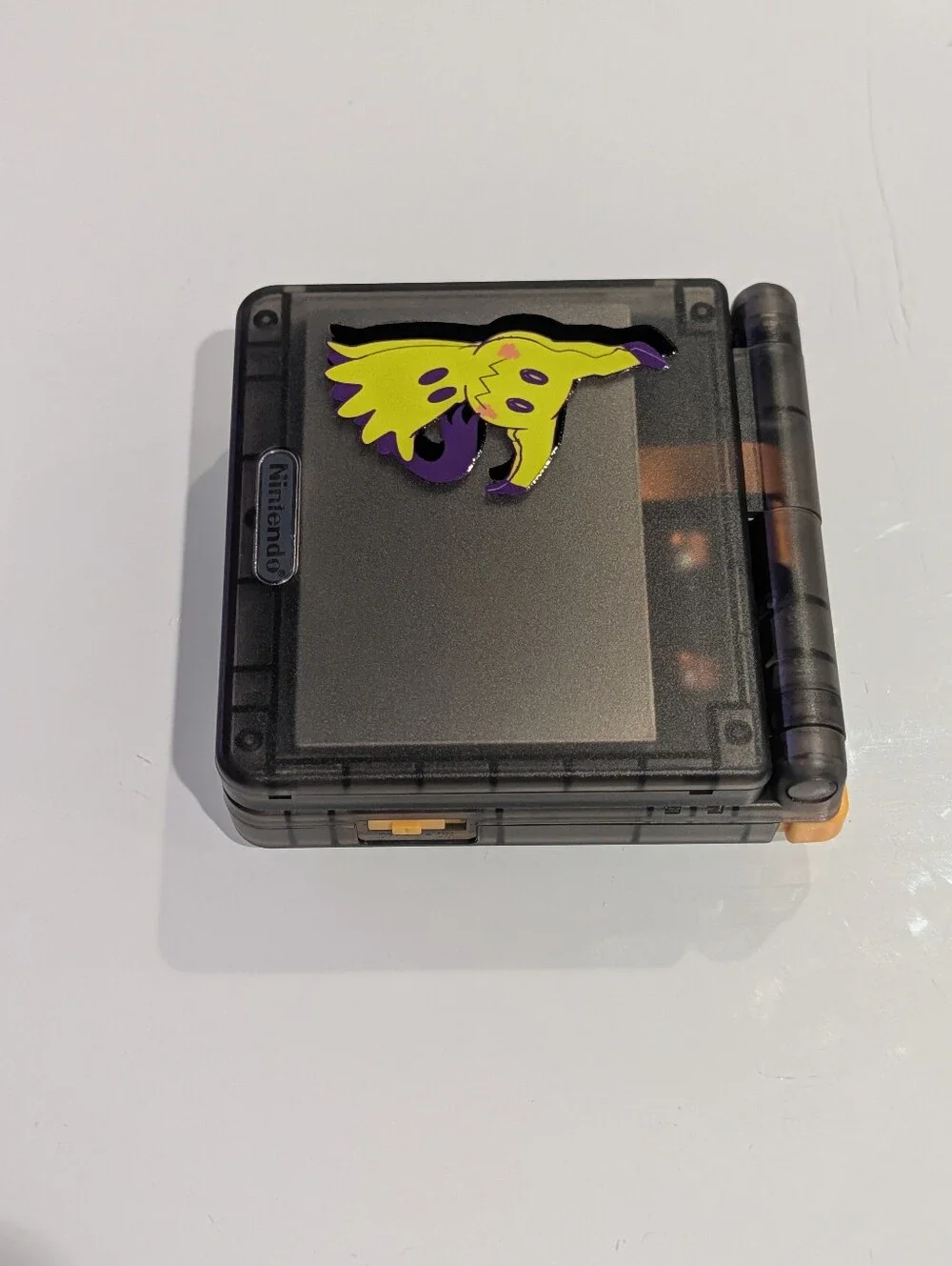 Mimikyu Clear Black Nintendo Game Boy Advance SP GBA SP with v5 IPS Screen